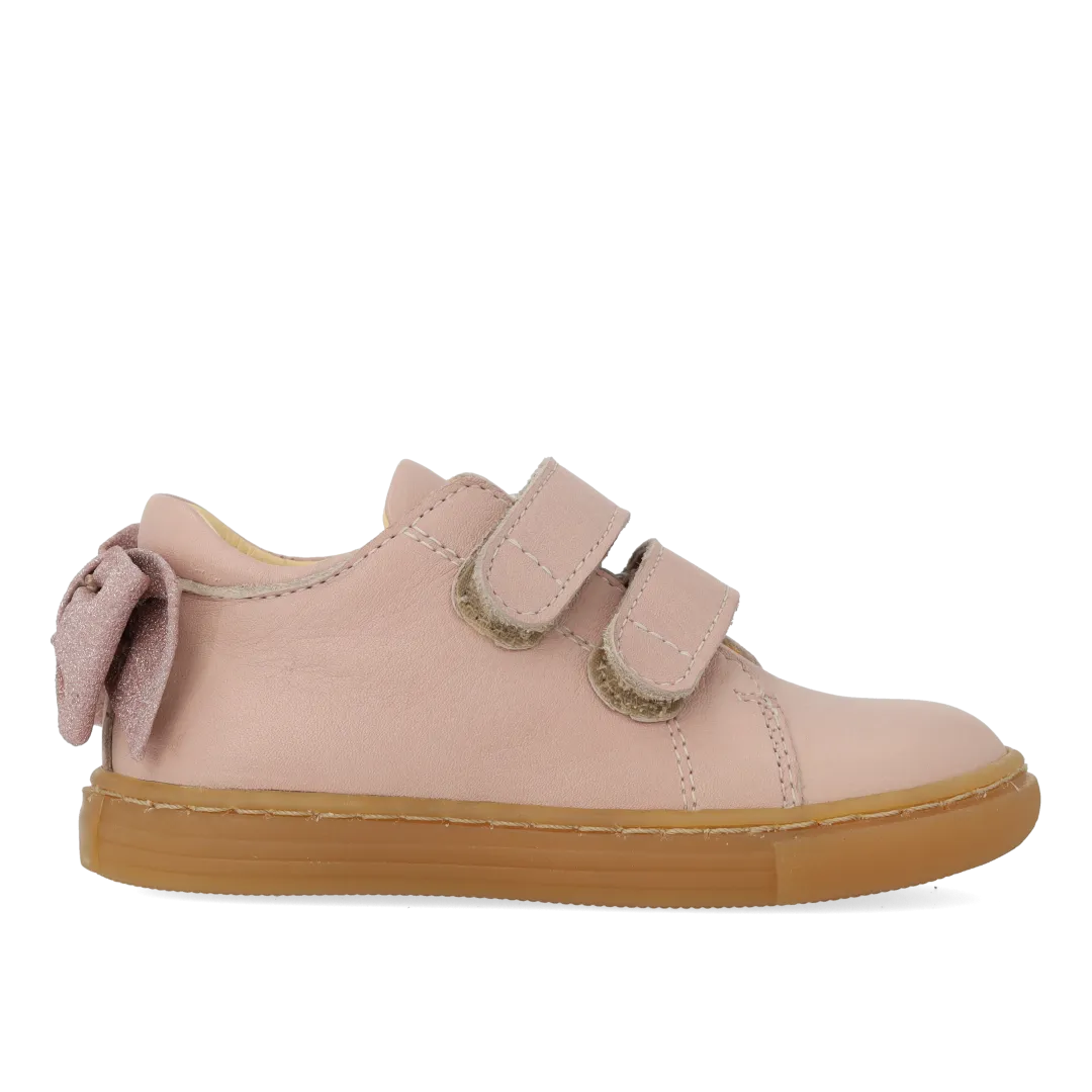 Angulus Begynder sneaker glittersløjfe børnesko str 21-25