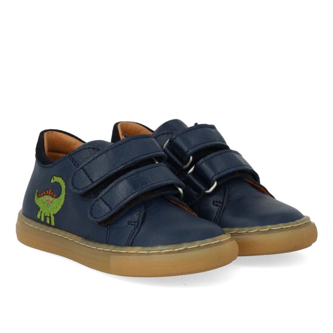 Angulus Sneaker dinobroderi læder velcro børn