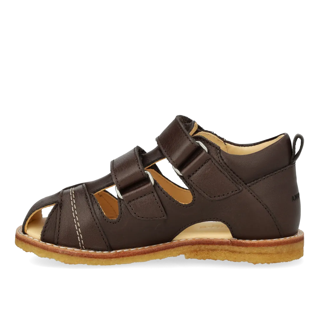 Angulus Begynder sandal velcro læder rummelig