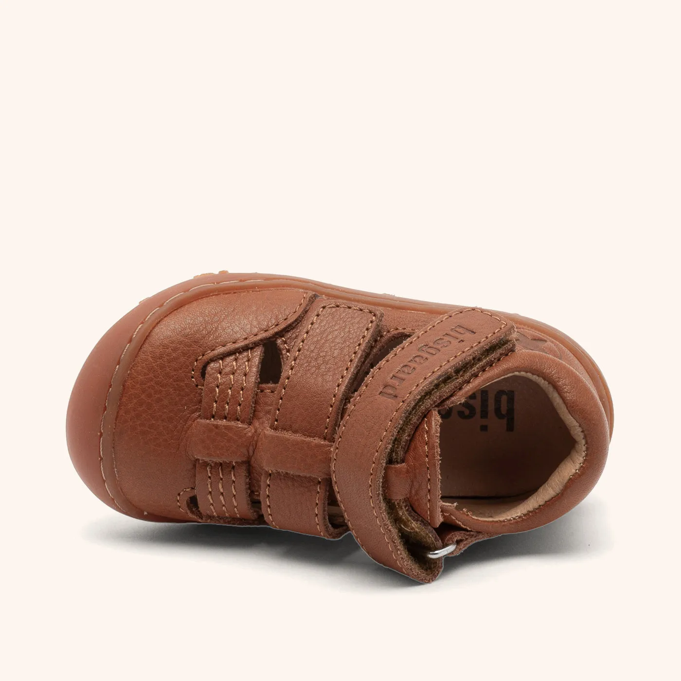 Bisgaard Hana sandal tan barfod bred pasform