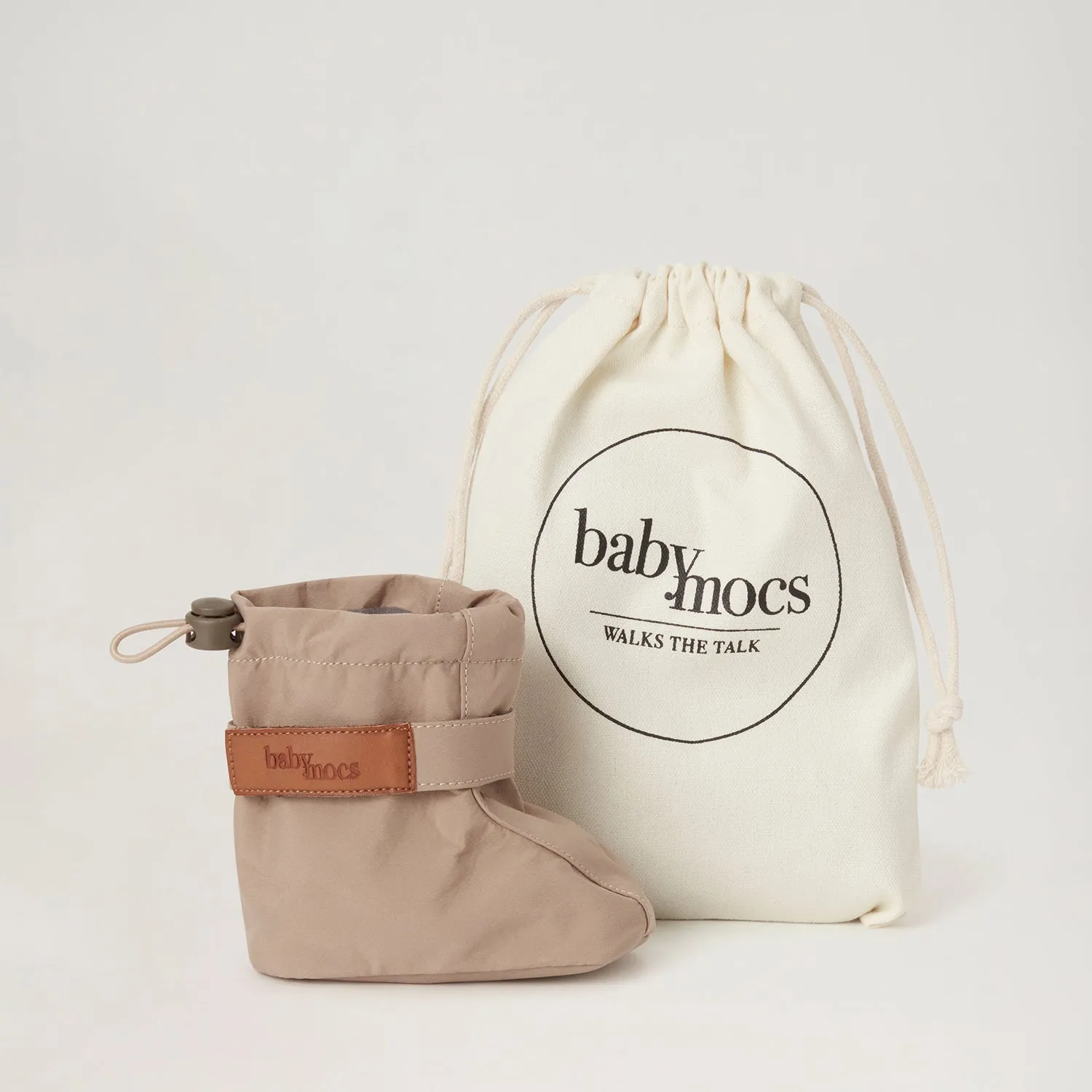 BabyMocs Soft Boots vinterstøvler mørk beige foret