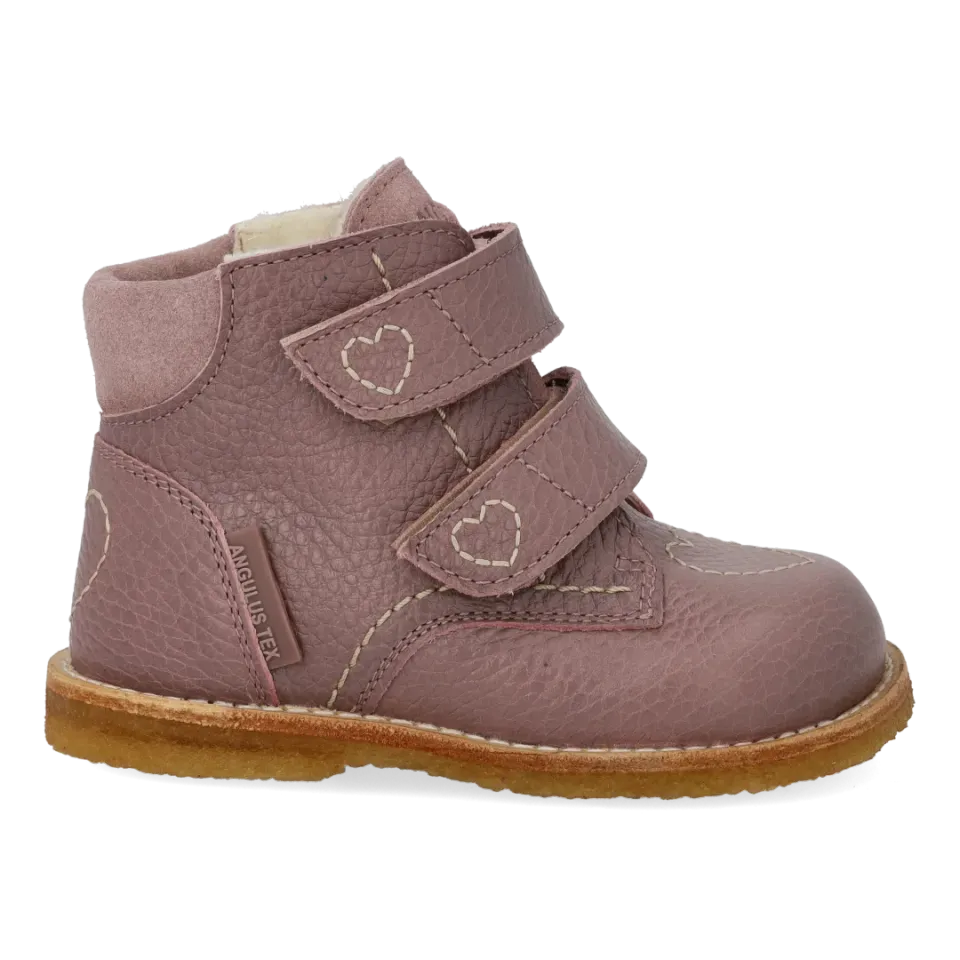 Angulus TEX-støvle Hjertedetalje Merino Uld 21-25