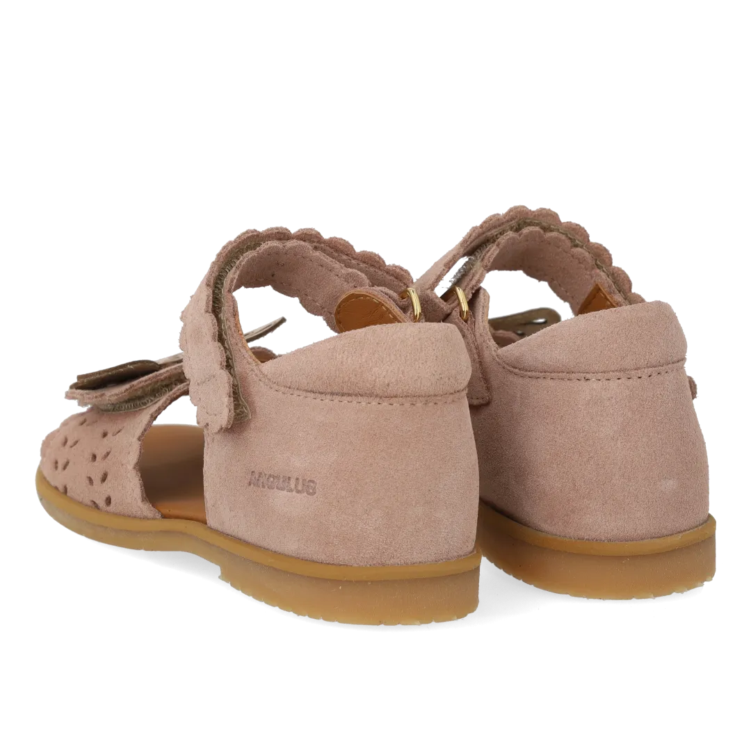 Angulus Sandal Åben Tå Sommerfugl sandaler str 25-32 ruskind