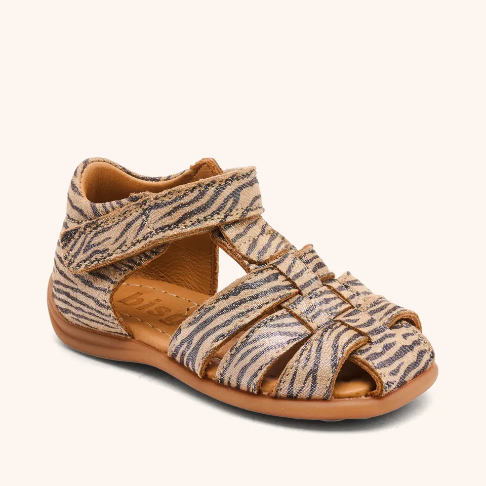 Bisgaard Carly sandal zebra glitter rem