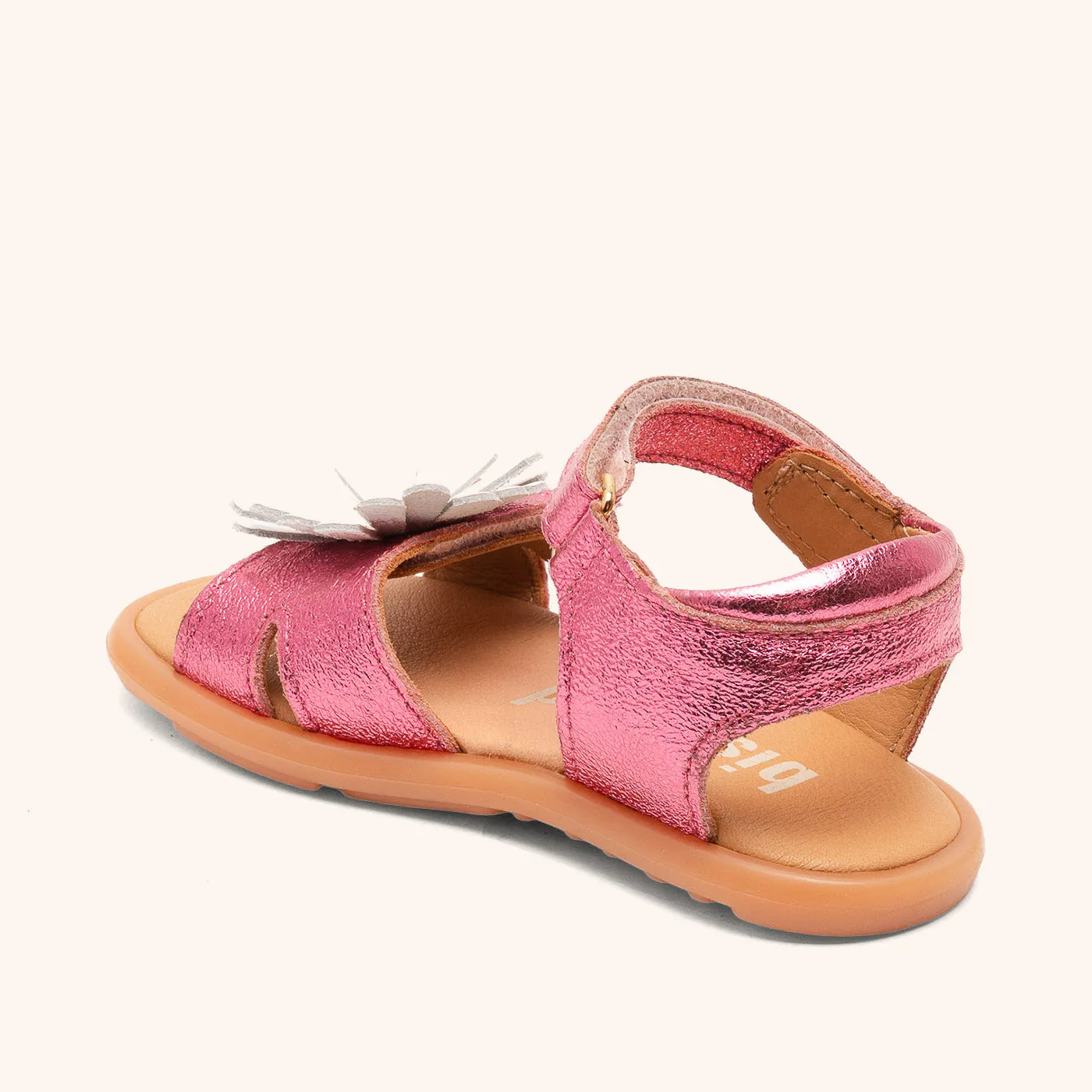 Bisgaard Barefoot Oya sandal pink metallic åben