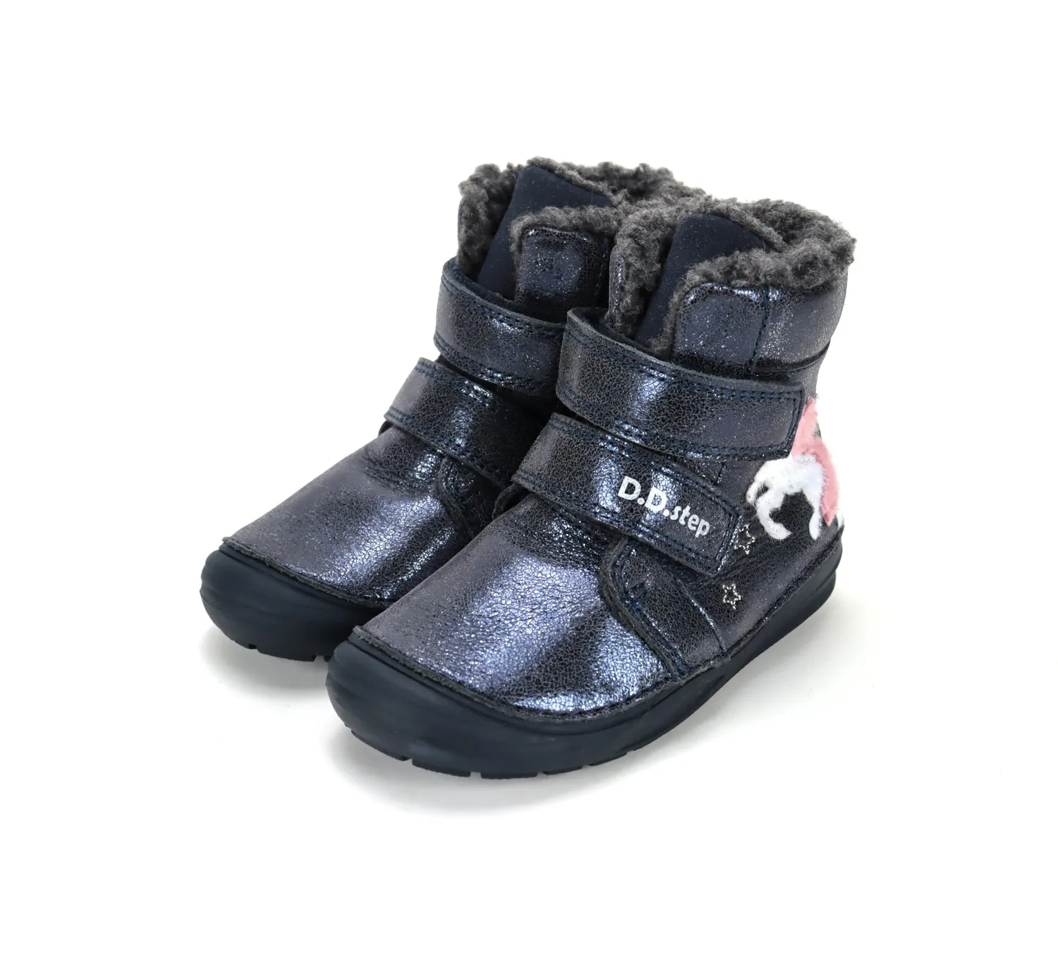 DD Step W071-62376B vinterstøvler pige varm foret