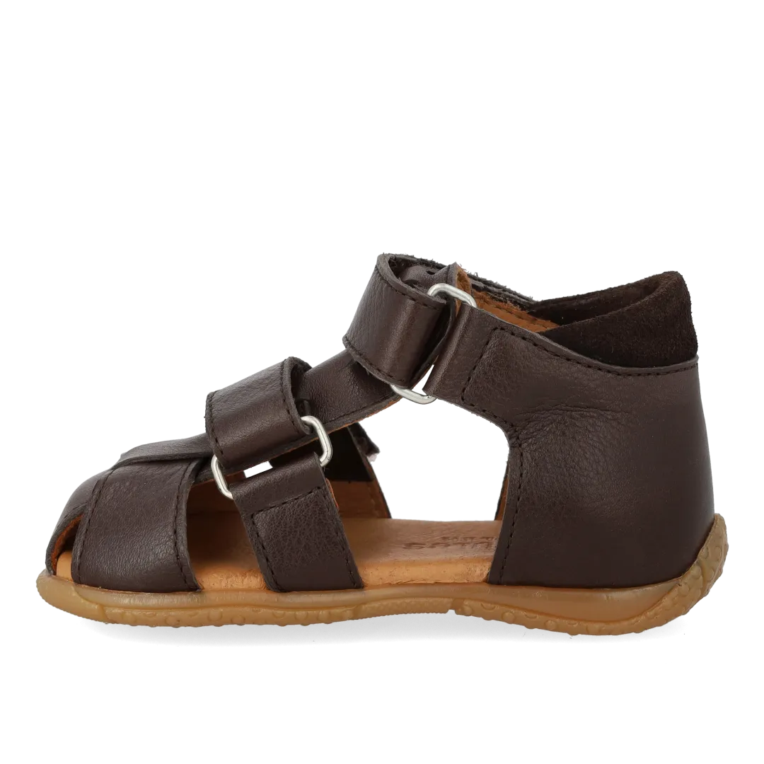 Angulus Sandal dobbelt velcro begyndersandal læder
