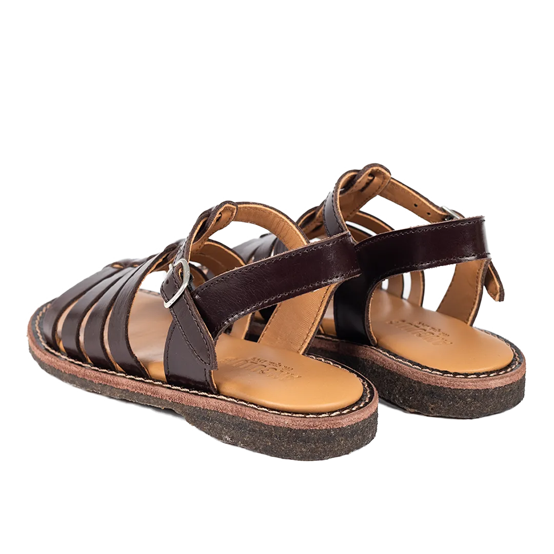 Angulus Sandal åben tå spænde børn læder