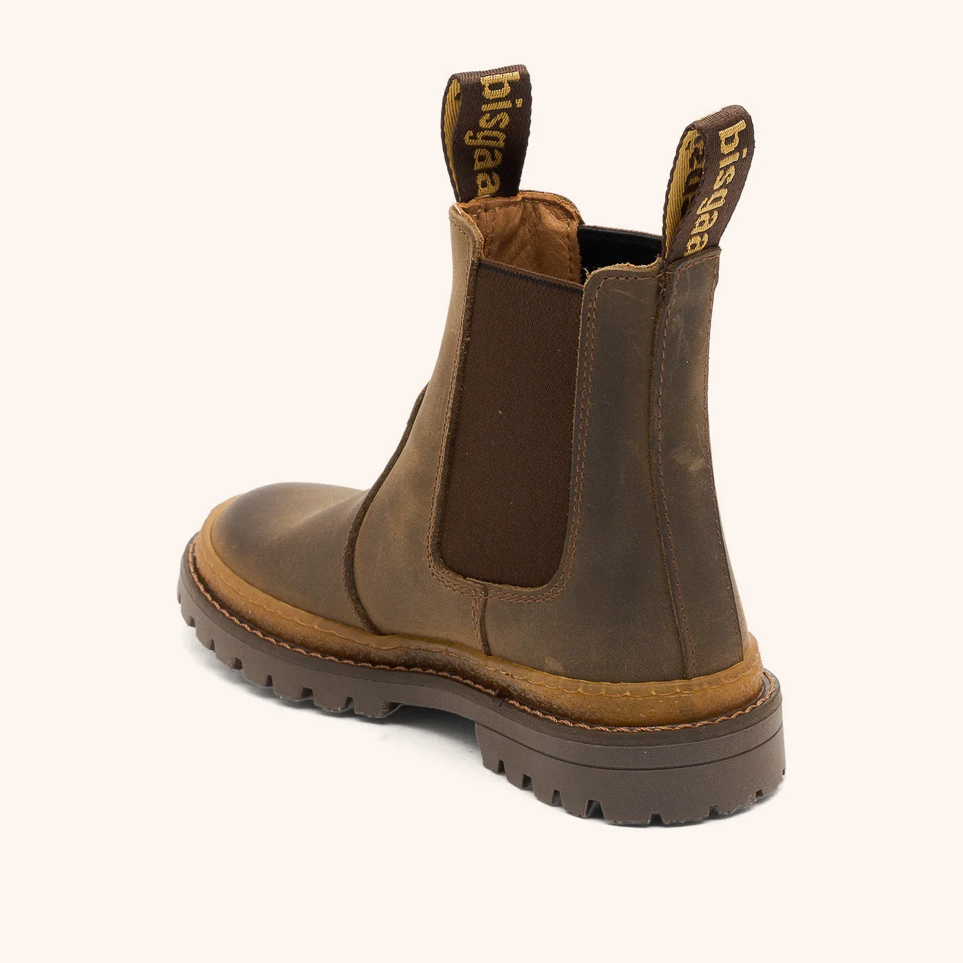 Bisgaard Neo støvle rustic brown cognaclæder