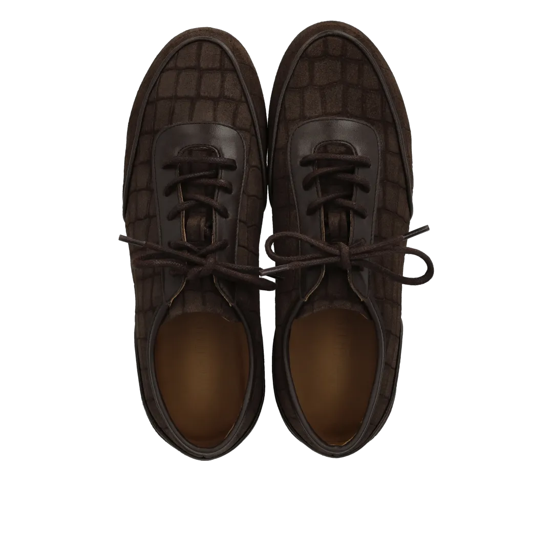 Angulus sneaker dame ruskind snøresko