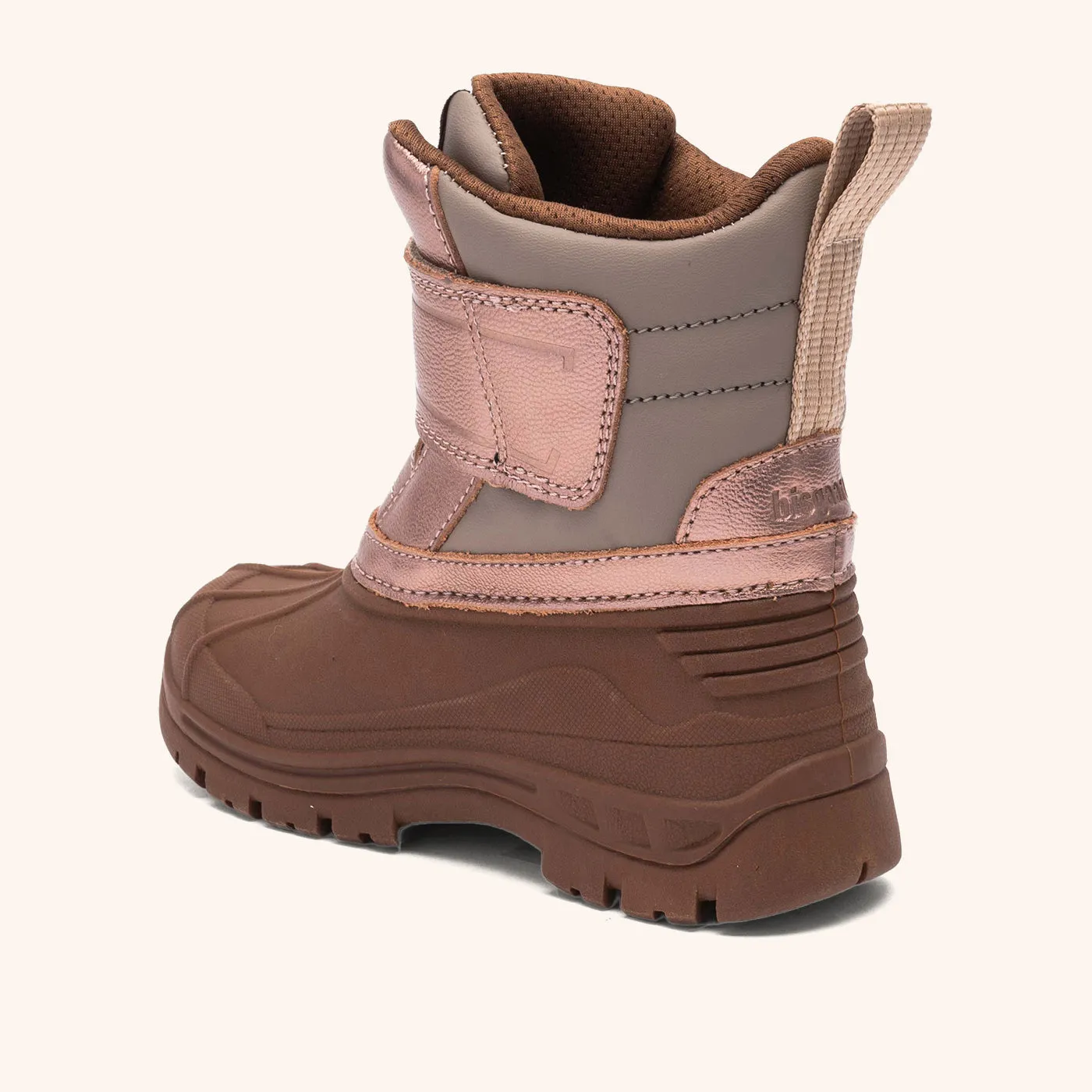 Bisgaard Pixie vinterstøvle rose gold uld