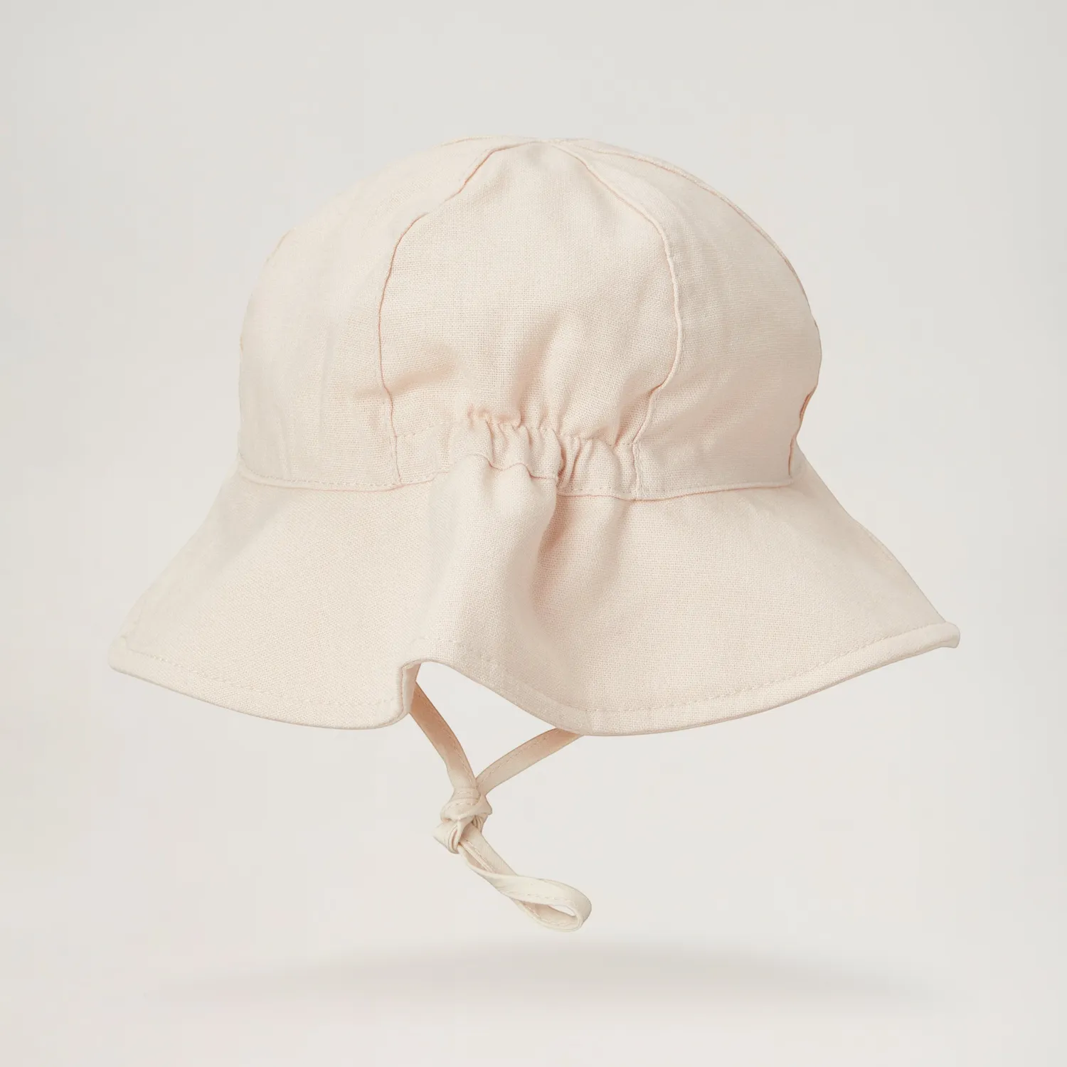 BabyMocs Linen Hat solhat beige UPF 50+