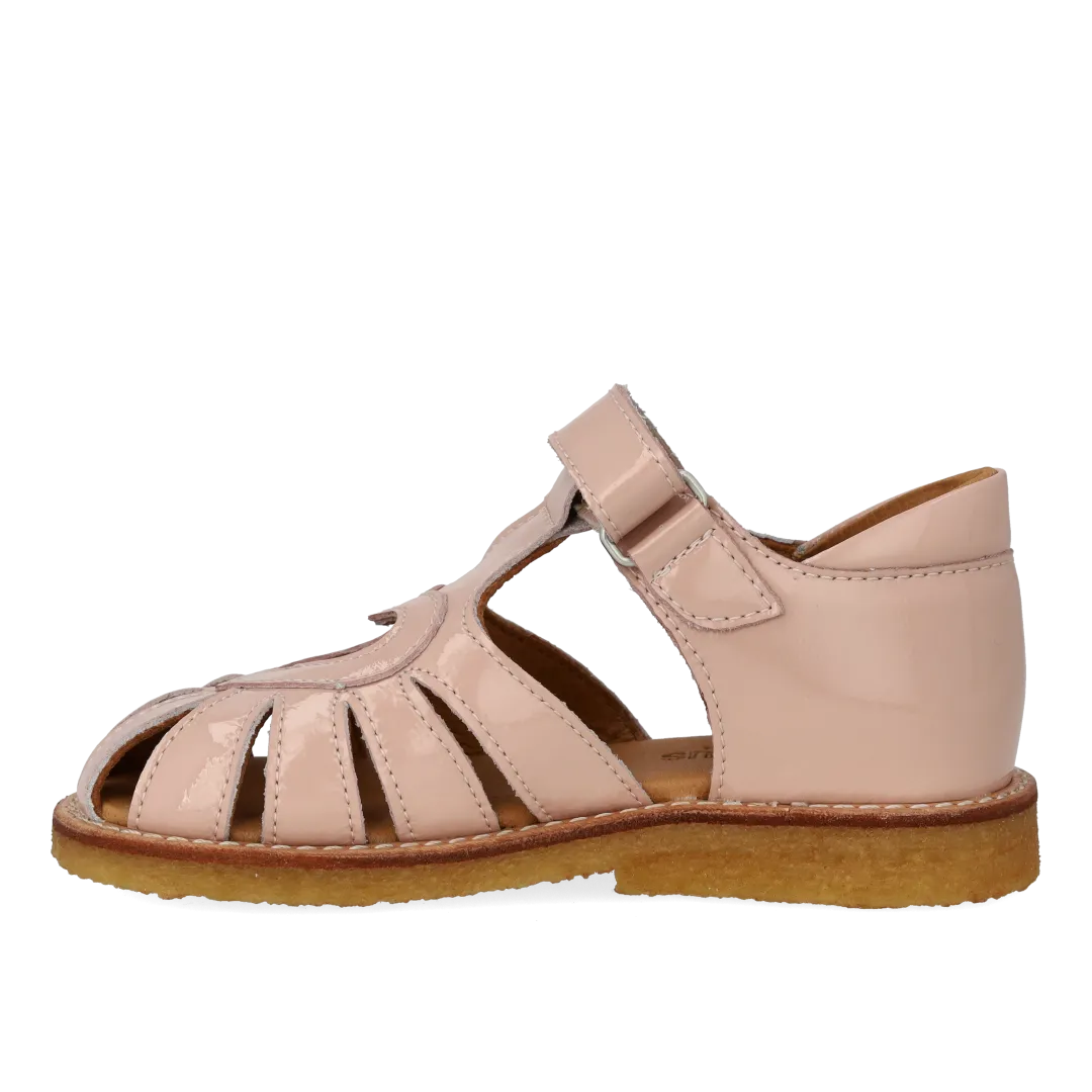 Angulus Hjertesandal børnesandal med velcro læder