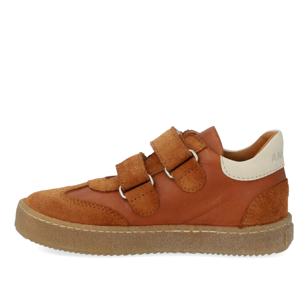 Angulus Sporty colour-block sneaker bernesko velcro leder