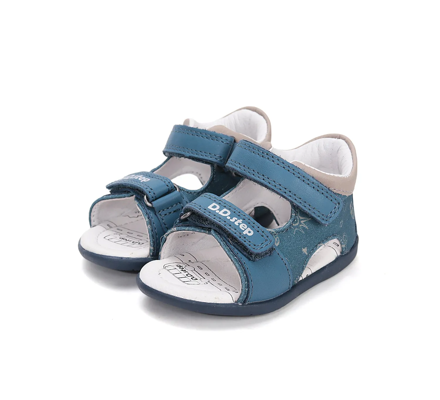 DD Step G075-61722A sandaler dreng normal/bred