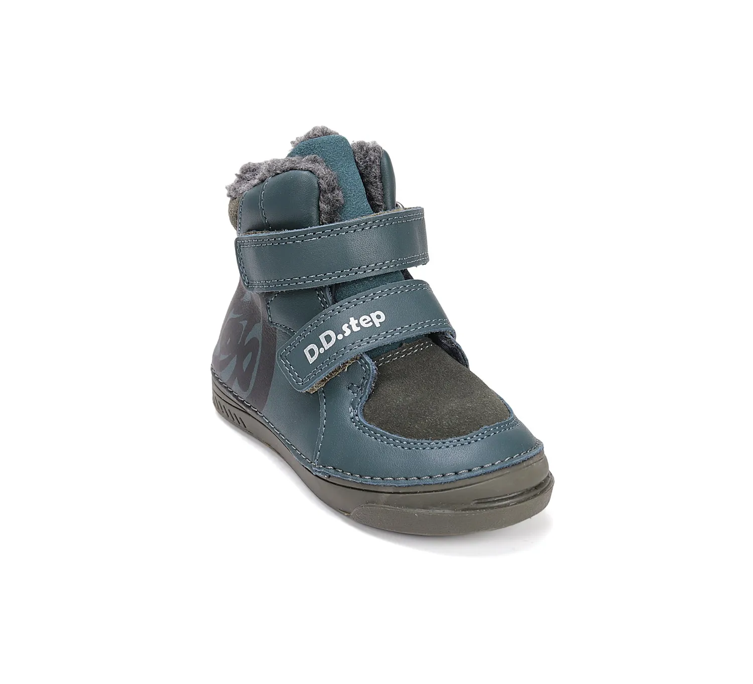 DD Step W040-52255B vintersko til drenge med varmt for