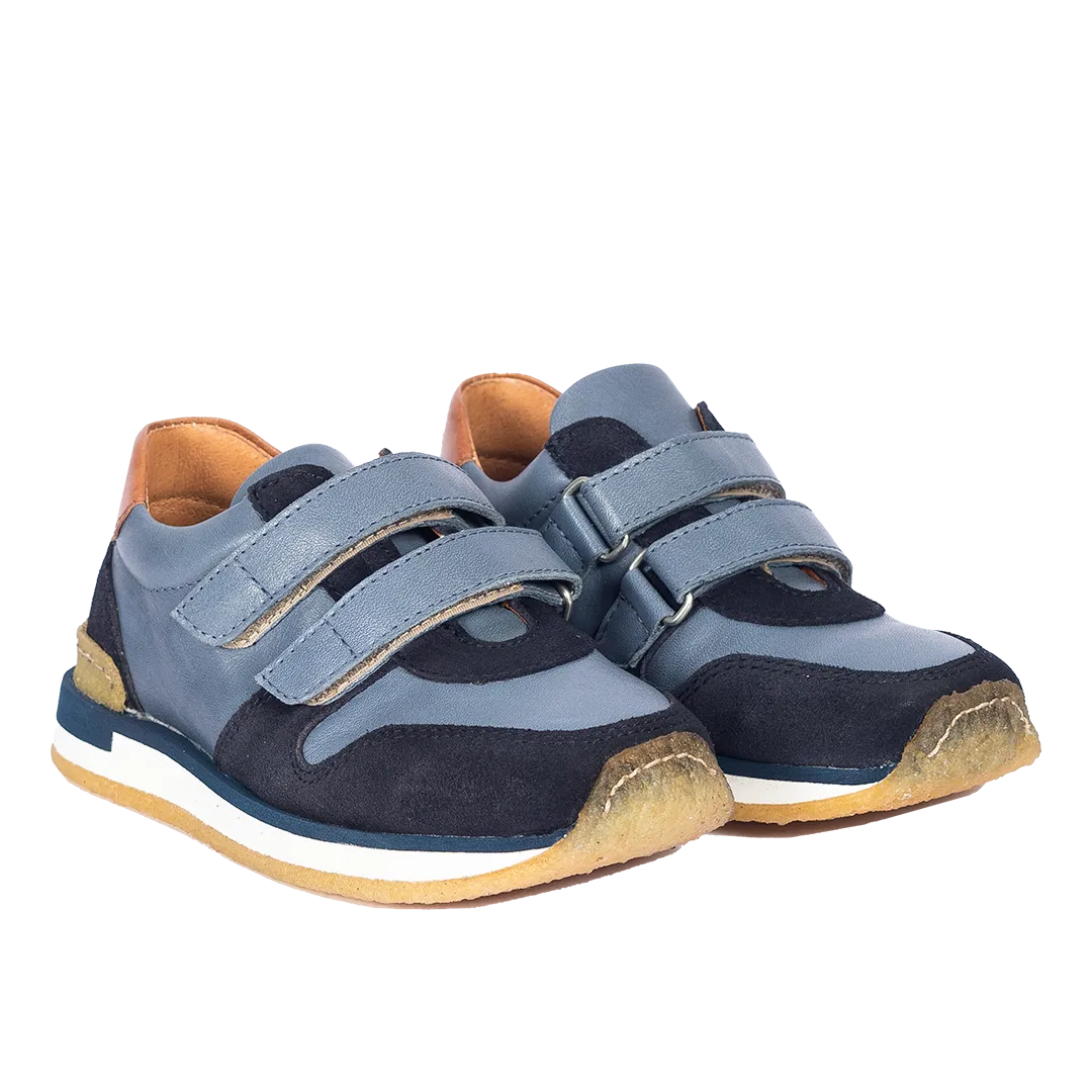 Angulus Running sneaker børnesneakers i læder rummelig