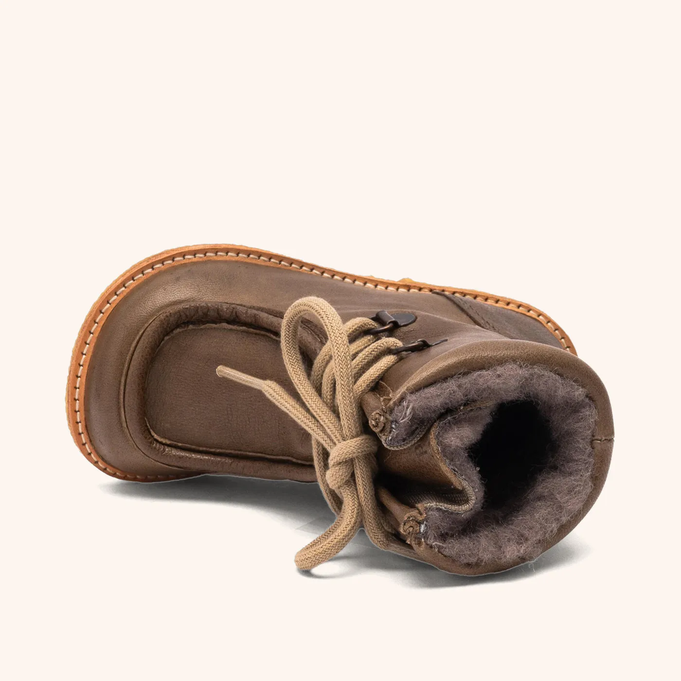 Bisgaard Flor L Tex vinterstøvle khaki læder