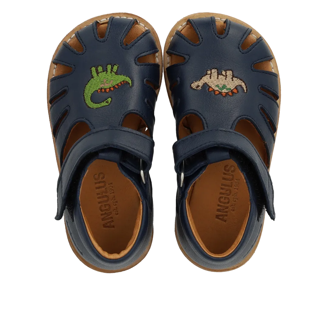 Angulus Sandal med dinobroderi begyndersandal