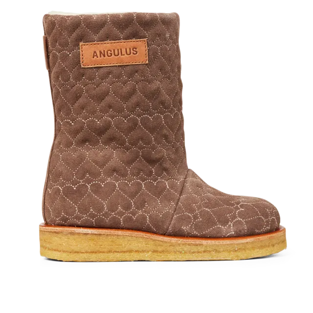 Angulus TEX-støvle med hjerter og lynlås børn
