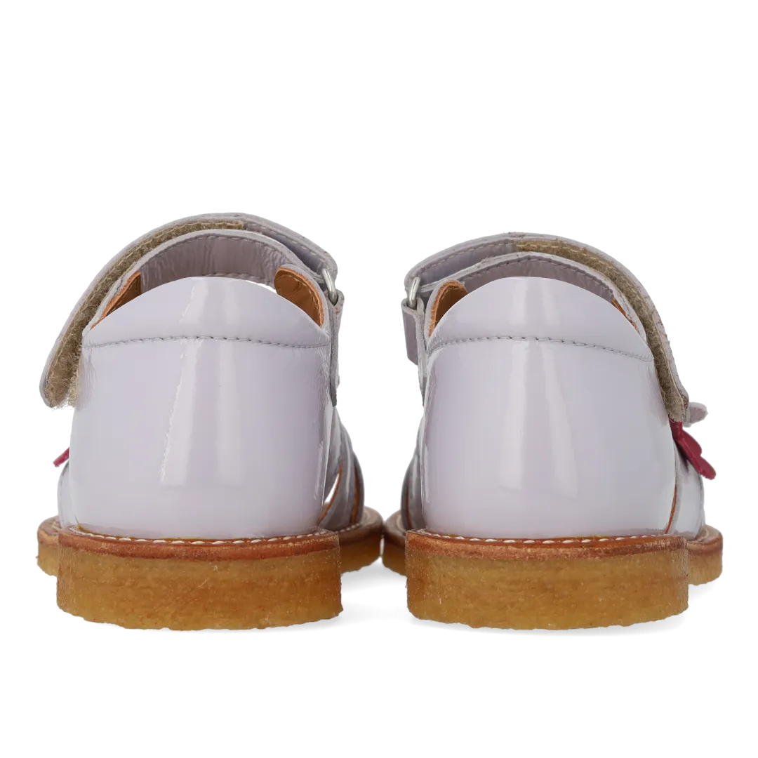 Angulus Sandal med multifarvede blomsterapplikationer børnesandal