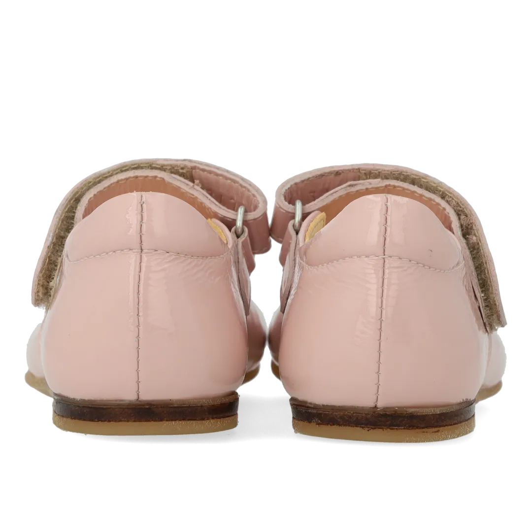 Angulus Ballerina hjerte børnesko velcro læder