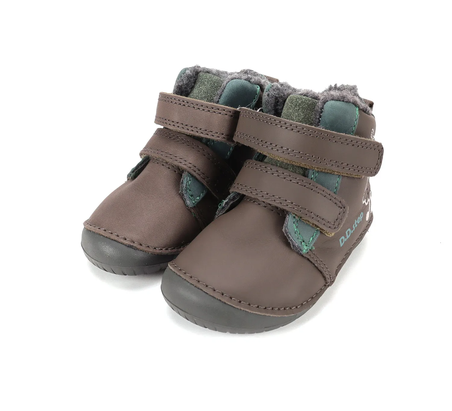 DD Step W070-62495A barfodssko vintersko til drenge varm