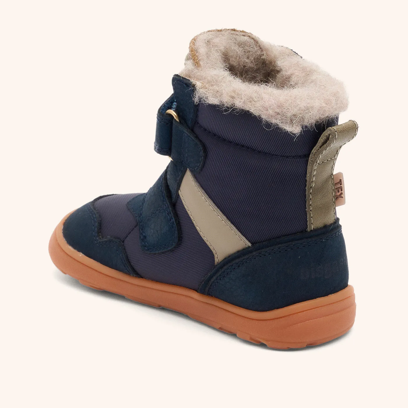 Bisgaard Barefoot Timo Tex barfodsvinterstøvle navy