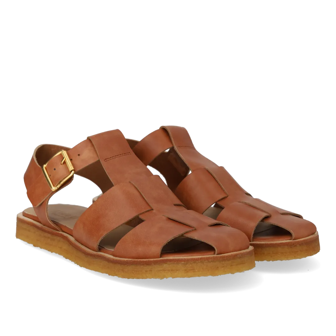 Angulus Remsandal fisherman sandal guldspænde