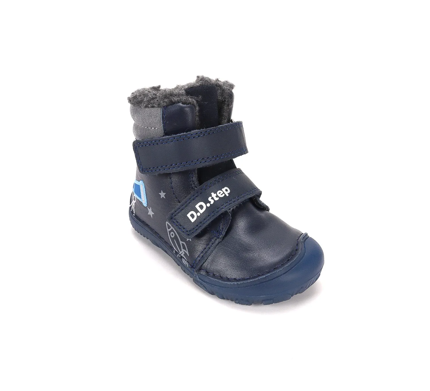 DD Step W073-62232A vinter barfodssko drenge