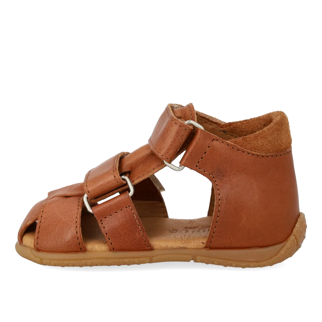 Angulus Sandal dobbelt velcro begyndersandal læder 18-23