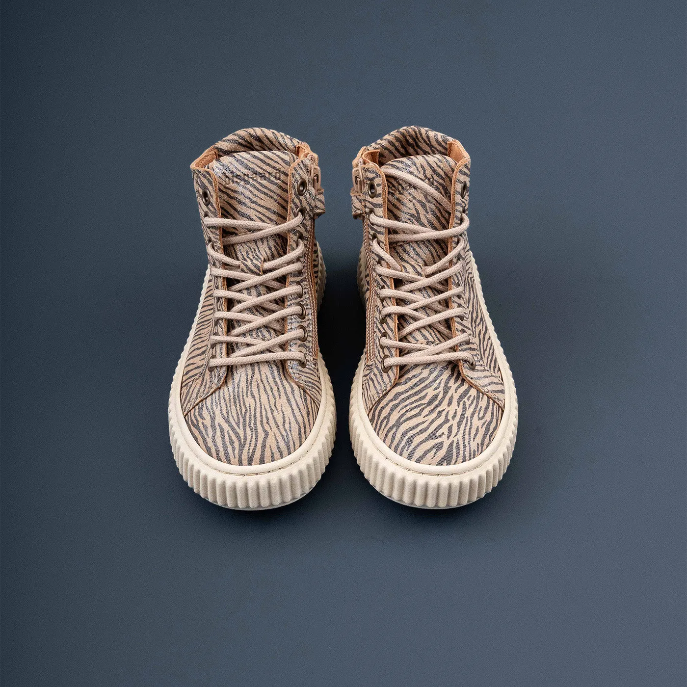 Bisgaard Debbie L sneaker zebra glitter chunky sål