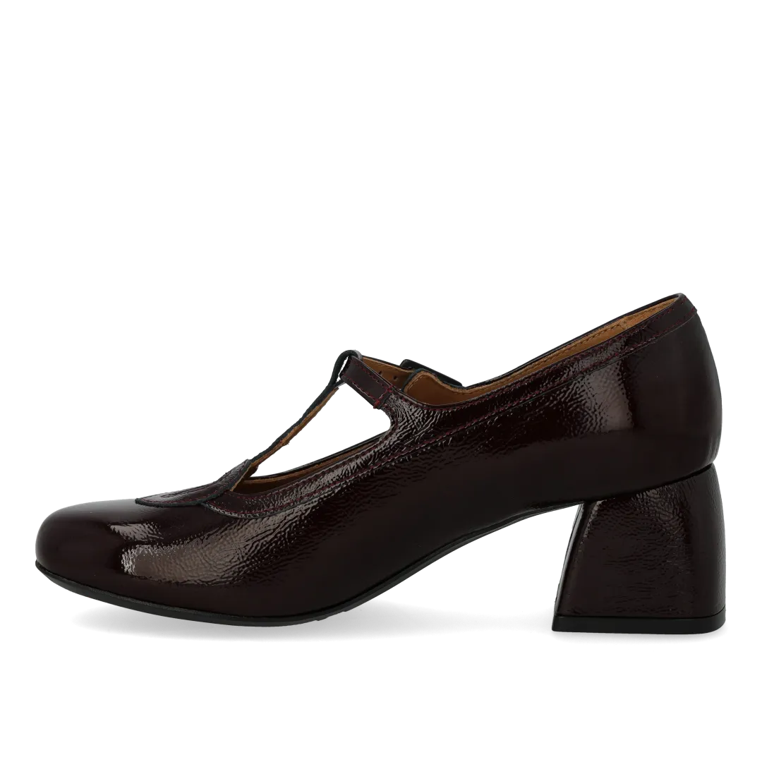Angulus Mary Jane pump damesko krøllak 5 cm hæl