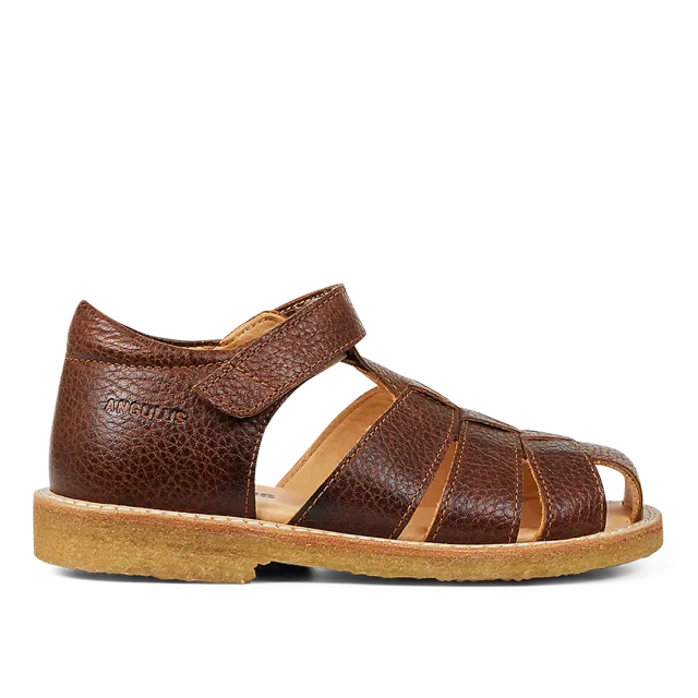 Angulus sandal med justerbar velcrolukning børnesandal lukket tå