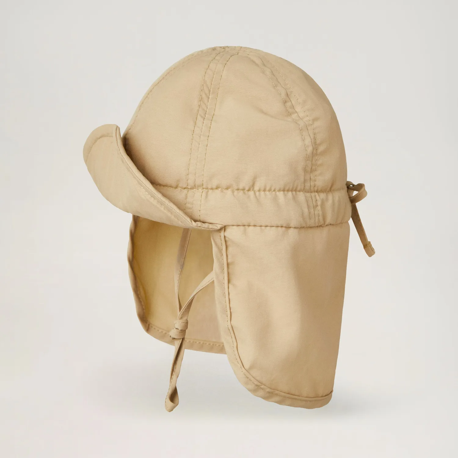 BabyMocs UV-Hat solhat Beige 44/46 nakkeskygge