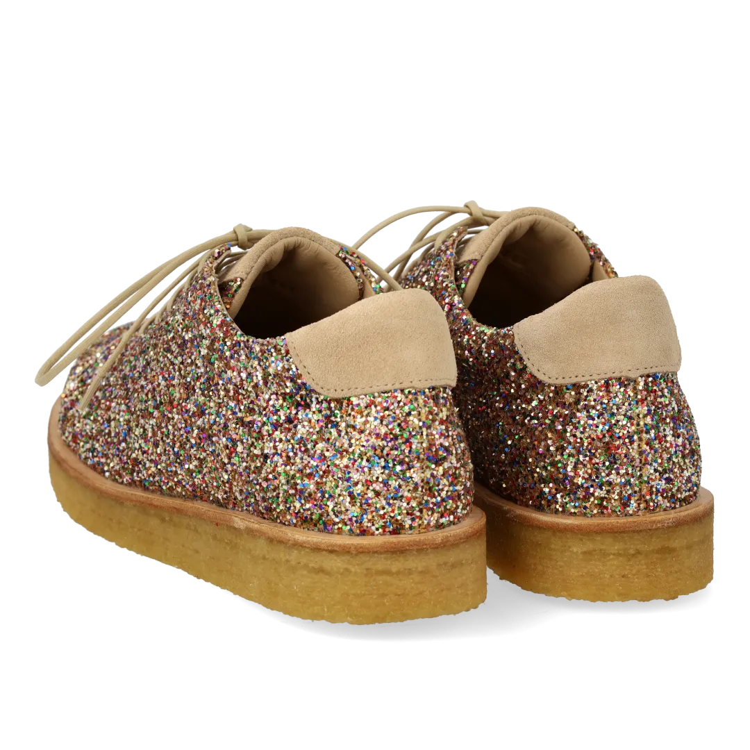 Angulus Glitter sneaker damesneakers plateau ½ nr større