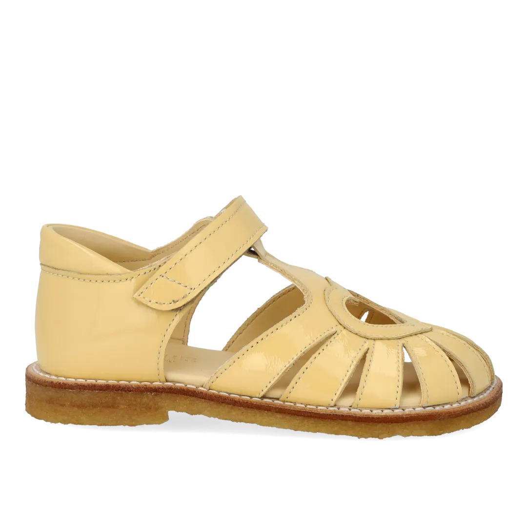Angulus hjertesandal med velcro børnesandal læder
