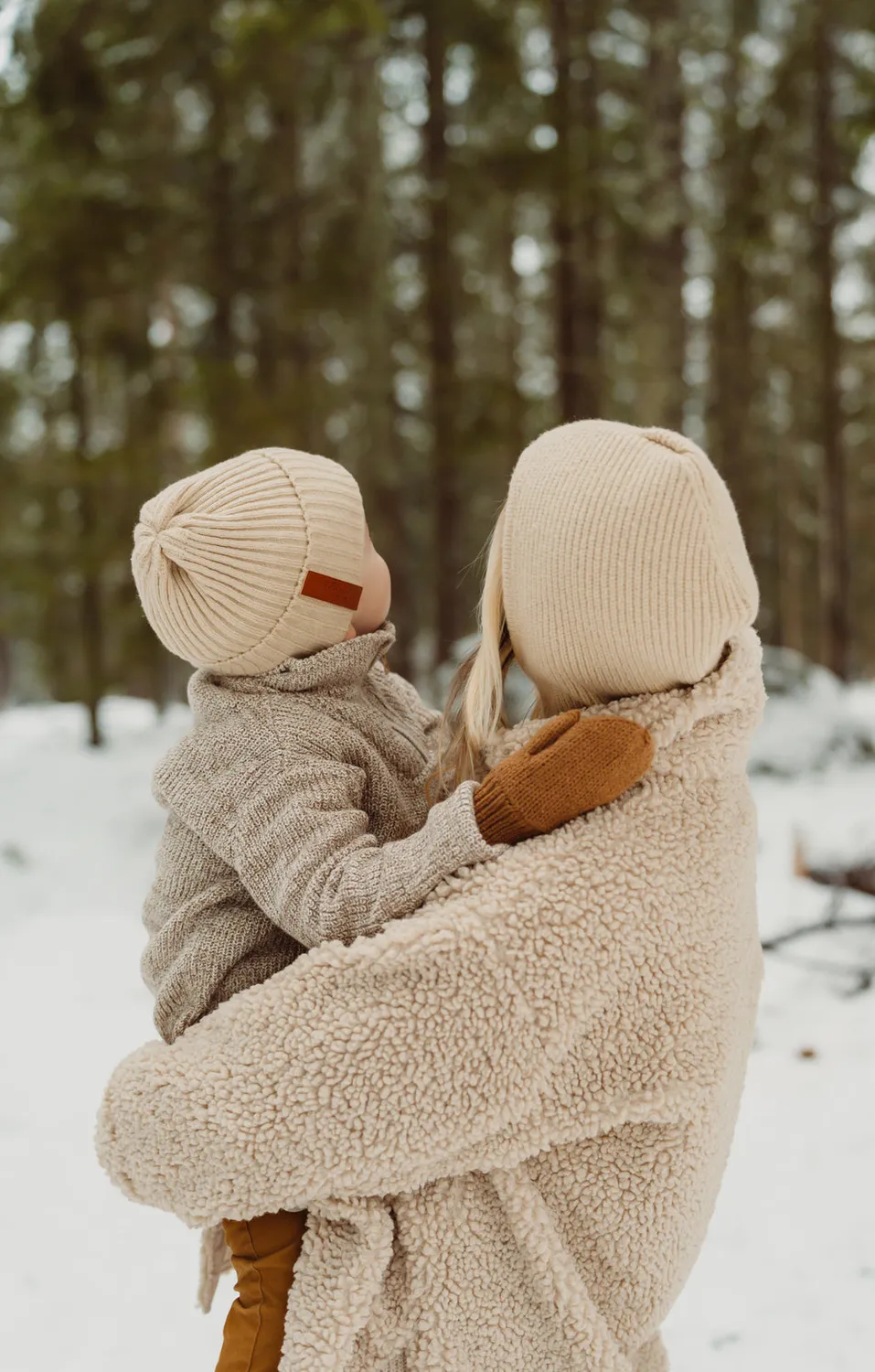 BabyMocs Balaclava elefanthue Beige Baby bomuld