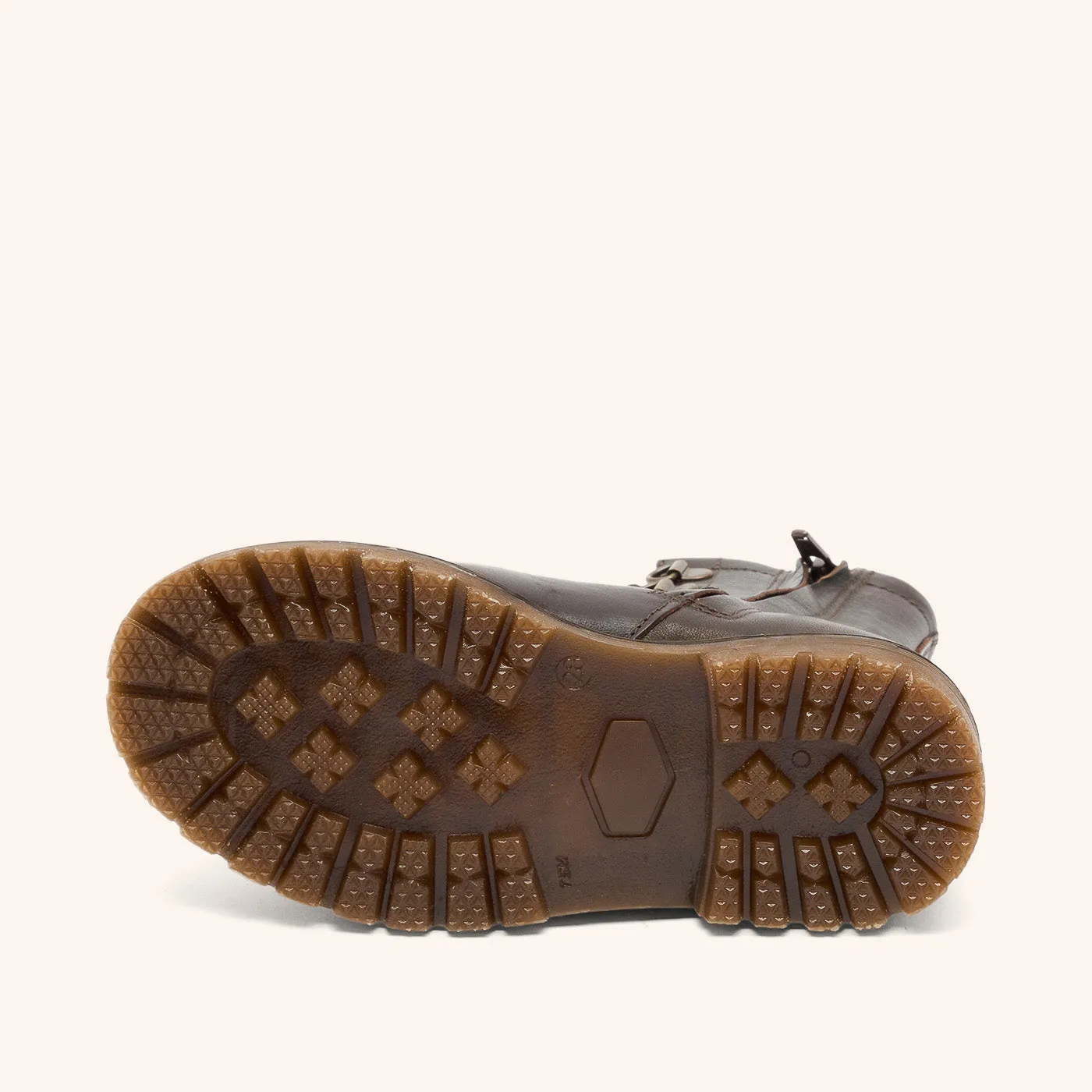 Bisgaard Maia Lamb Dark Brown vinterstøvle læder