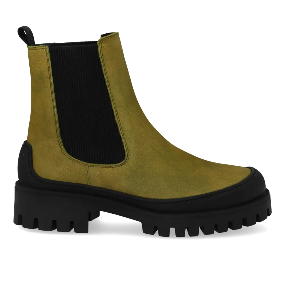 Angulus Chelsea støvle dame nubuck chunky sål