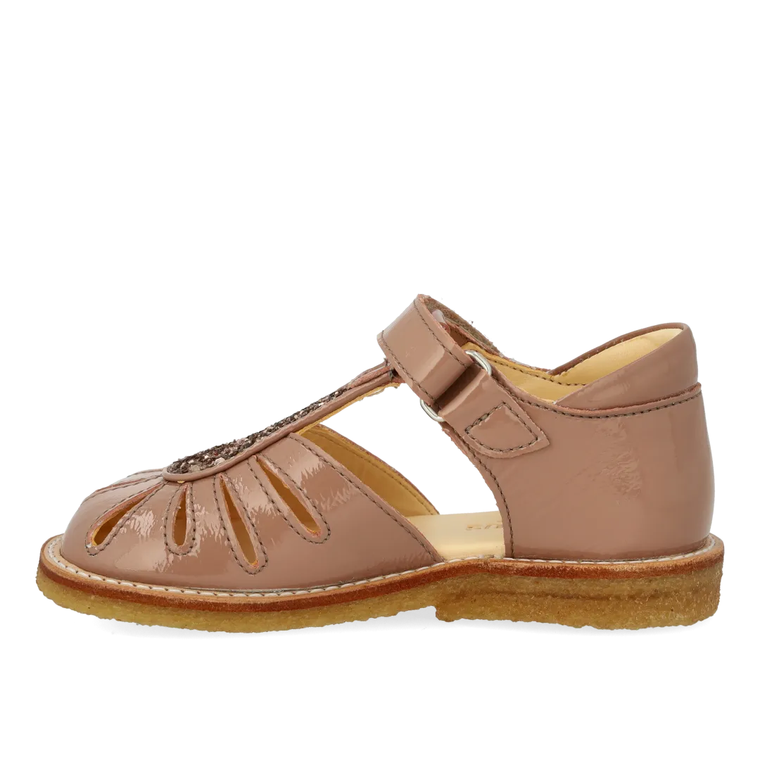 Angulus Glitter Sandal Dråbe Rummelig Læder Børn