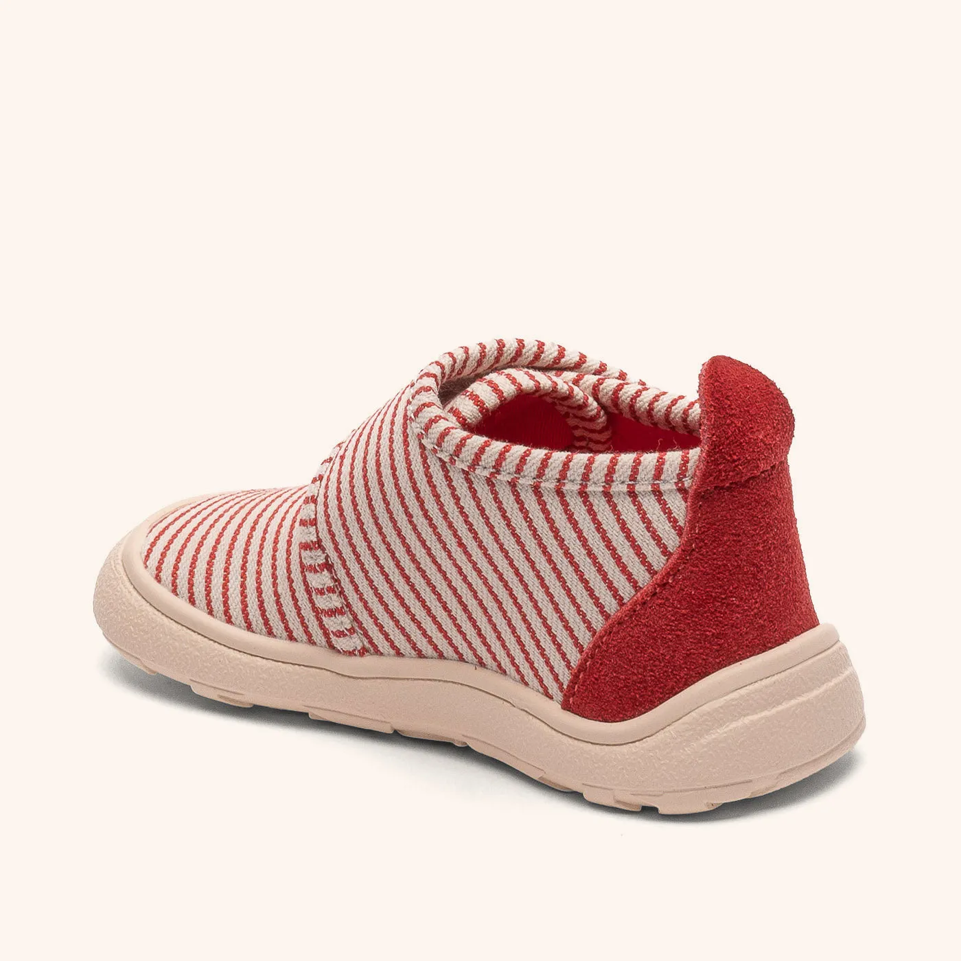 Bisgaard Basic Barefoot hjemmesko sailor red bred