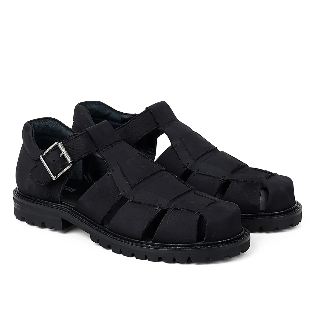 Angulus Chunky sandal læder spænde tracksål