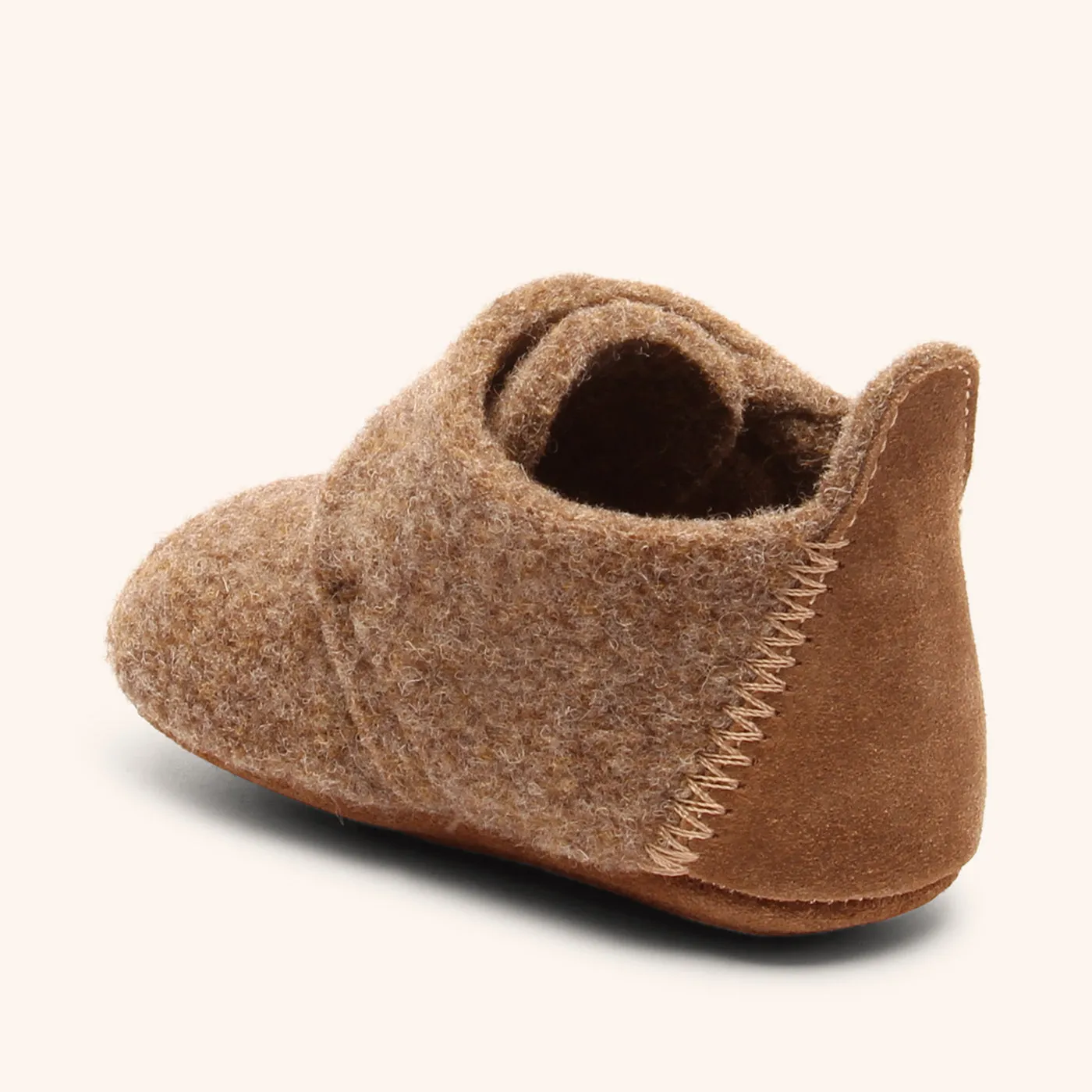 Bisgaard Baby Wool hjemmesko camel uld