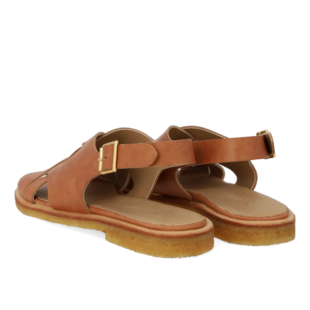 Angulus Fletsandal damesandal læder ankelstrop 36-44