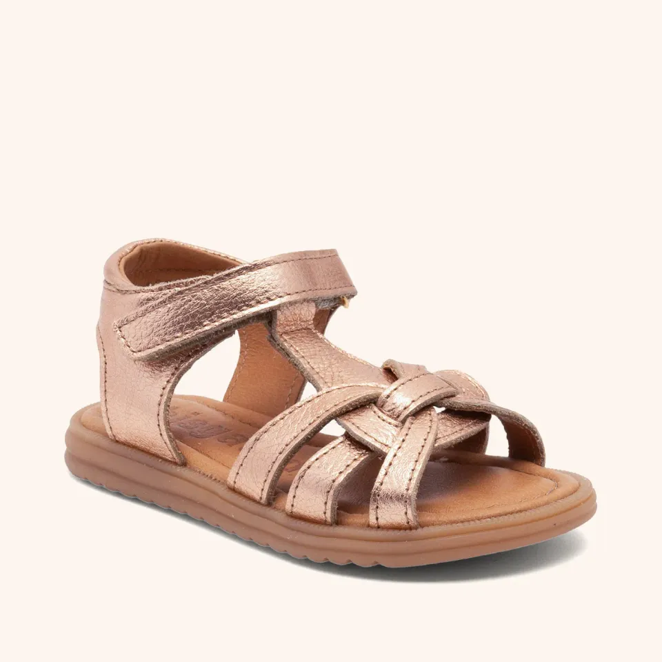 Bisgaard Felicia sandal rose gold læder remme