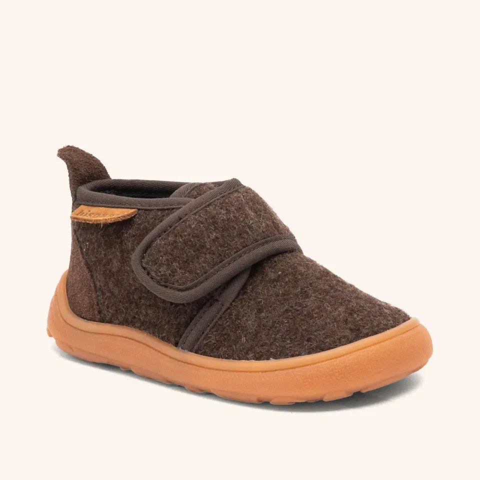 Bisgaard Basic barfodssko brun uld
