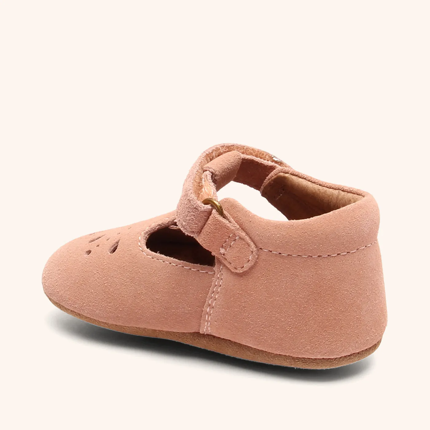 Bisgaard Bloom hjemmesko peach læder 18-25