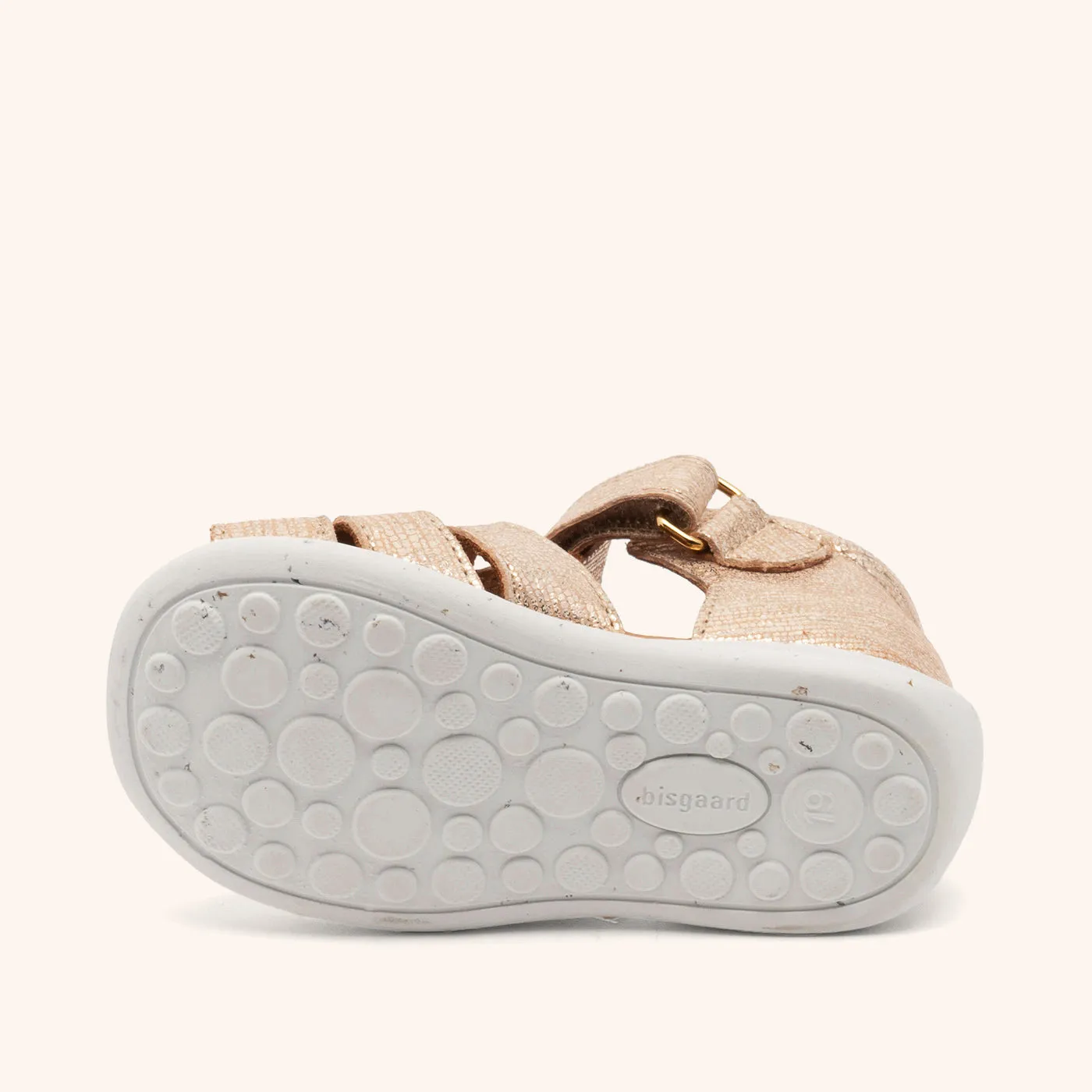 Bisgaard Carly sandal Platin læder