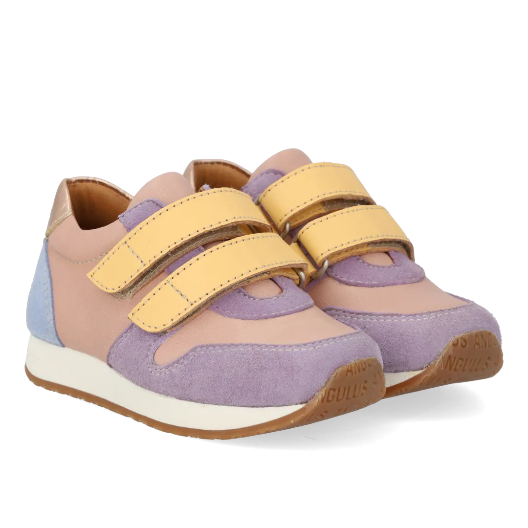 Angulus Sporty sneaker børnesko med velcro læder